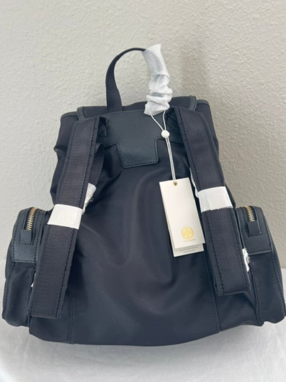 Tory Burch Scout Nylon Backpack Black - Picture 4 of 6